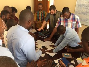 Praying over the plan to reproduce Pathways throughout Congo